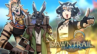 FULL DAWNTRAIL MSQ REACTIONS SUPERCUT - woops FFXIV Highlights