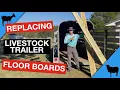 Repairing Rotten Floor In Livestock Trailer