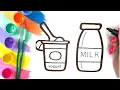 Drawing Coloring Milk Yogurt Menggambar Mewarnai Susu Yogurt Desenhar Colorir Iogurte De Leite