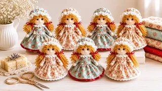 🌸 This Handmade Doll Smells Amazing and Looks Adorable! Easy to Make, No Pattern Needed!