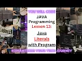 Java Literals with Program Java Full Course 2025 Beginner to Advanced
