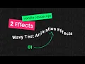 Javascript Wavy Text CSS Animation Effects
