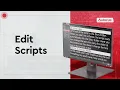 How to edit scripts in Autocue Explorer software