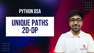 DSA in Python - Unique Paths 4 DP Approaches LeetCode 62 Part 196 Hindi