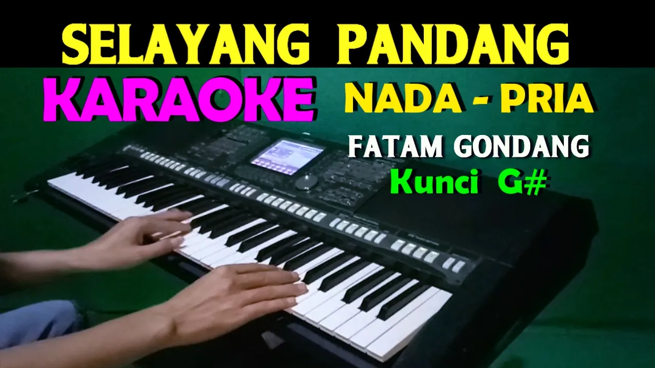 SELAYANG PANDANG - KARAOKE Nada Pria | AS=DO || Lagu Melayu