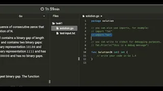 Codility - BinaryGap GoLang