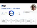 Kron PAM Privileged Database Access Secure SQL Proxy with SSO Data Masking Policy Enforcement