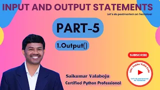 20 Understanding output in Python-5 Python Basics Explained