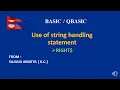 A QBASIC PROGRAM TO SHOW THE USE OF STRING HANDLING FUNCTION RIGHT