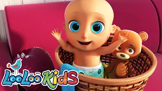 Peek-a-Boo + Move Like a Monkey + Under a Button | Popular Kids Songs Compilation | LooLoo Kids
