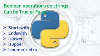 17 Complete Python Basics for Automation - Boolean Operations Python Strings