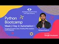 Python Bootcamp Week 2 Day 3 Bahawal Baloch DSC DSU