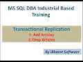 18 Add Remove Articles in SQL Server Transaction Replication