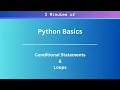 Python Tutorial Python Conditional Statements Loops in 2 Minutes