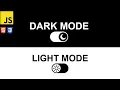 Creating a Dark Mode Toggle Button with HTML CSS and JavaScript