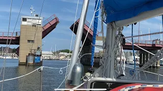 Waiting out the hurricane in Annapolis, new dinghy and reefing setup