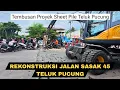 Lagu Excavator Roda Ban❗️Rekonstruksi Jalan Sasak 45 Tembusan Proyek Teluk Pucung, Uditch Rapih