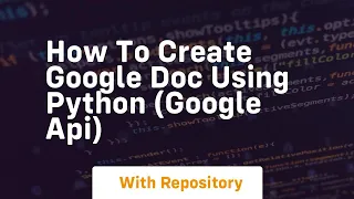 How to create google doc using python google api