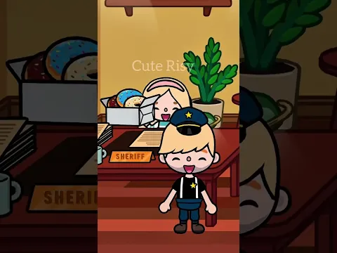 The little police girl 😜🩷👮‍♀️#tocaboca #shorts