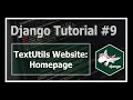 Creating Homepage of our TextUtils Website Python Django Tutorials In Hindi