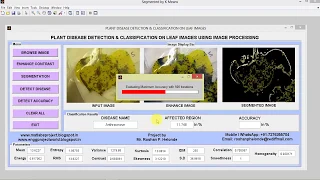 Matlab Project for Plant Disease Detection Classification using Image Processing - IEEE Project