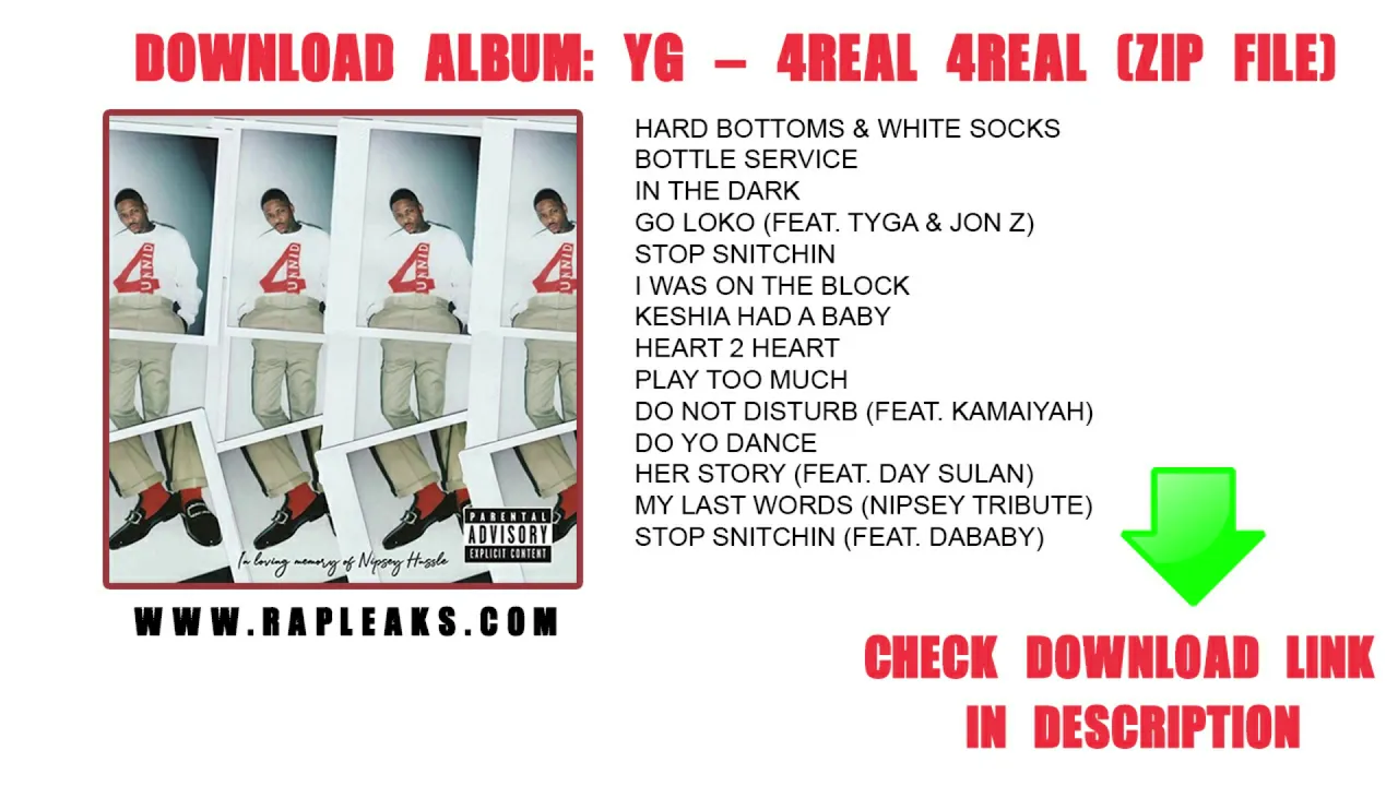 YG 4REAL 4REAL Album Download (Zip File)