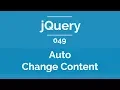 Arabic jQuery Practical Course - How To Auto Change Content