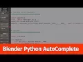 Blender Python Scripting Autocomplete