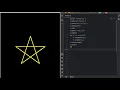 Drawing a Star Pattern with Python Turtle Graphics