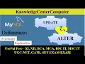 Difference Between Alter And Update in MySQL With Example Practical Example