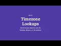 Look Up Timezones UTC Offsets DST for Any US Canada Mexico or UK Address Using Geocodio