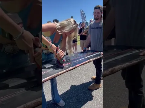 First Gen Tailgate signed by Lindsay Bercosky