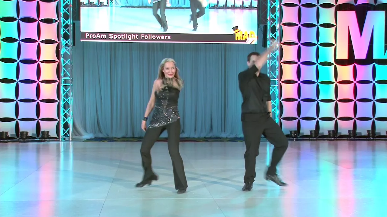 MADjam 2018 Pro Am Spotlight Follower Pamela Peck with Glenn Ball