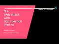 17 4 Web attack with SQL Injection Part-4