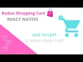 Let s build Redux Shopping Cart Tutorial for beginners React Native
