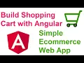 How to Build Shopping Cart with Angular CLI Angular Ecommerce Web Application Angular Tutorial