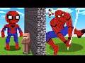 NOOB vs PRO Superheroes Build Battle Challenge in Minecraft
