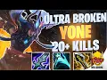WILD RIFT Yone Is ULTRA BROKEN 20 KILLS Challenger Yone Gameplay Guide Build