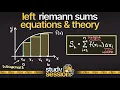 Left Riemann Sum Equations and Theory Numerical Methods StudySession Clips