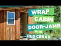 Upgrade standard Lowes door-jamb to Red Cedar