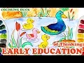 Drawing Duck Coloring Duck Colors For Kids and Toddlers Coloring Pages