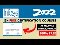 Infosys Launched 13 Free Certification Courses Python Data Science Java Student and Jobseeker