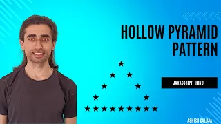 Hollow Pyramid Star Pattern in JavaScript Pattern Printing