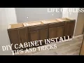 DIY How To Install Base Kitchen Cabinets Basement Bar Build