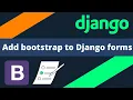 Easily add bootstrap to your Django app
