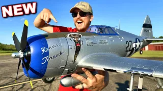 BRAND NEW E-Flite P-47 Razorback 1 2m WARBIRD RC Plane