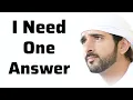 A Message from Sheikh Hamdan to His Future Wife… I’m Waiting for Your Answer | Fazza Poems | Fazza