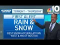 Boston Mass snow maps What to know about rain snow Wednesday-Thursday