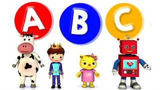 ABC & Color Balloons 🎈🔤 Alphabet Song & Learn Colors | Little Baby Bum