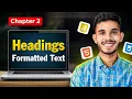Headings Paragraph in HTML Complete Front-end Developer Course Chapter 2